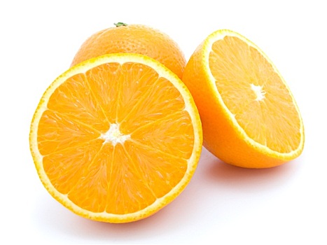 成熟,橙色,水果,隔绝,白色背景,背景