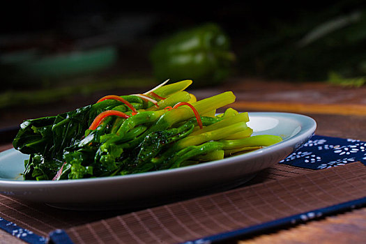 中餐创意料理清炒芥兰