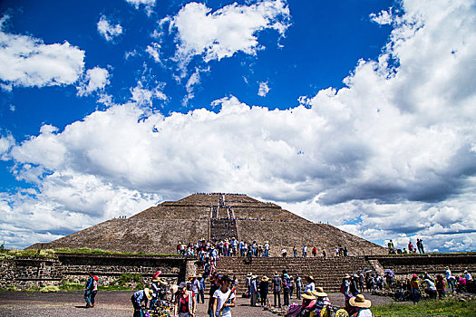 墨西哥-特奥蒂瓦坎的太阳金字塔