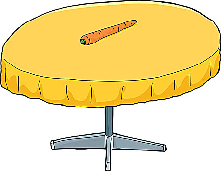 黄色,桌子,胡萝卜