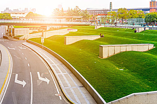 城市道路,街道,风景