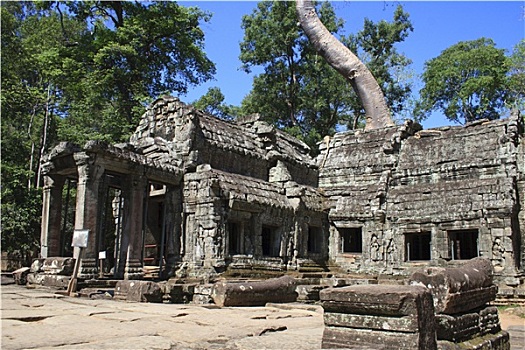庙宇,遗址,靠近,吴哥窟,柬埔寨