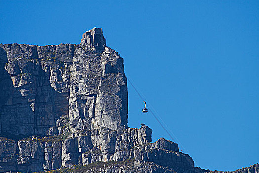 桌山,俯视,索道,开普敦,南非