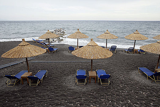 希腊圣托里尼岛海滩