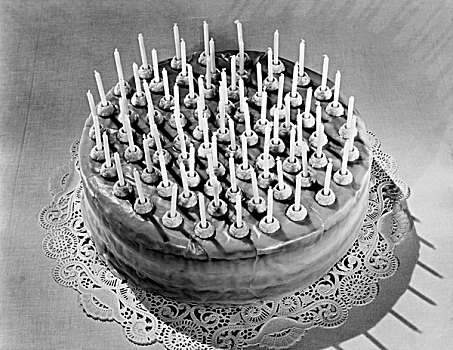 俯拍,生日蛋糕,装饰,蜡烛