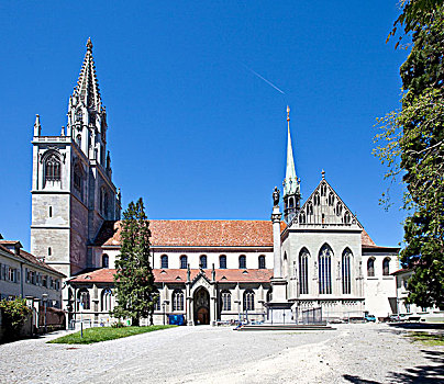 大教堂,康士坦茨,康斯坦茨,康士坦茨湖,巴登符腾堡,德国,欧洲