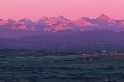 风景,山峦,背景,落基山脉,艾伯塔省,加拿大