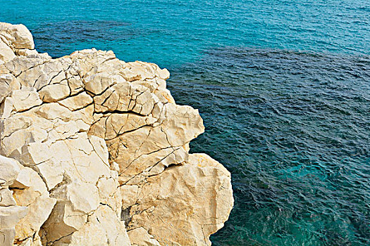 石头,海岸,地中海,法国