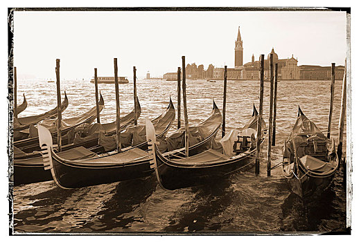 小船,早晨,威尼斯,意大利,欧洲