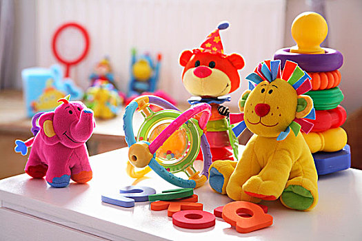 彩色,毛绒玩具,玩具