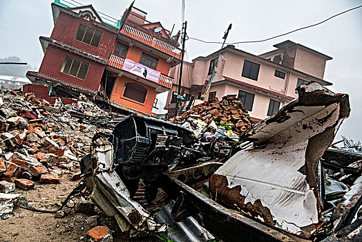 旅馆,放入,遗址,乡村,跋涉,毁坏,尼泊尔