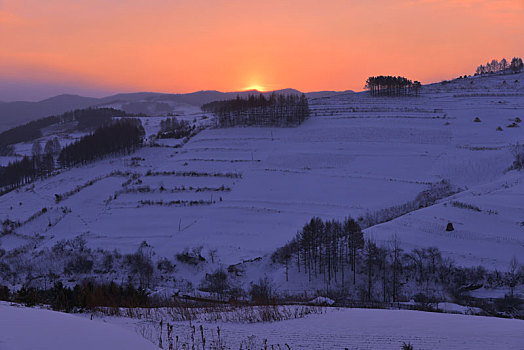 冬季吉林雪村-松岭美景如画