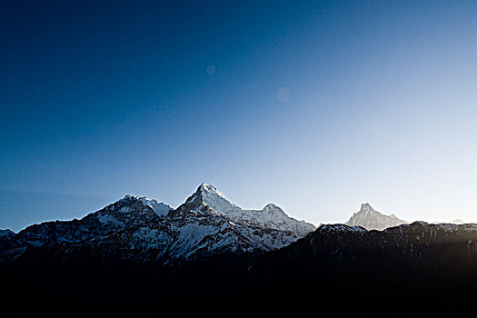 安娜普纳,山峰,喜马拉雅山,尼泊尔,亚洲
