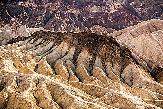 扎布里斯基角,岩石构造,风景,死亡谷国家公园,加利福尼亚,美国