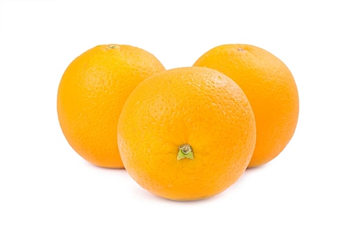 三个,橙色,水果
