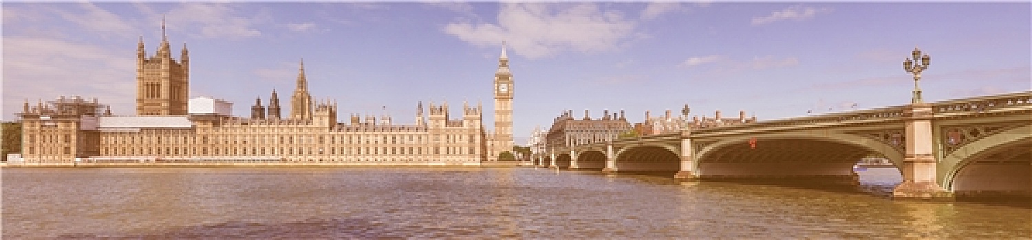 复古,看,风景,伦敦