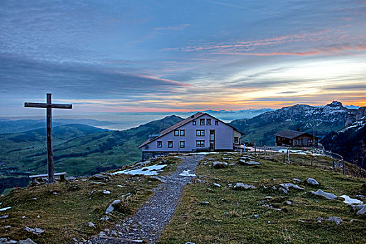 顶峰,早晨,亮光,瑞士,东方,阿尔卑斯山,欧洲