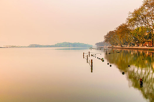 杭州西湖风光秋景