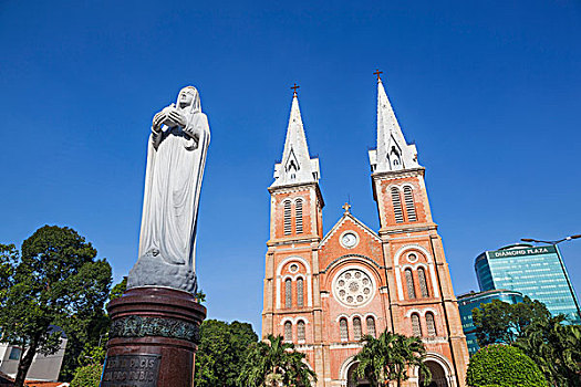 越南,胡志明市,大教堂