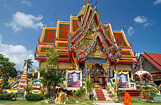 寺院,庙宇,岛屿,苏梅岛,泰国