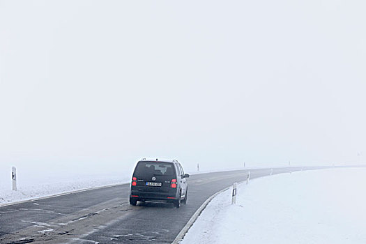 道路,交通,冬天,巴登符腾堡,德国,欧洲