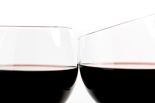 两个,玻璃杯,葡萄酒,干杯