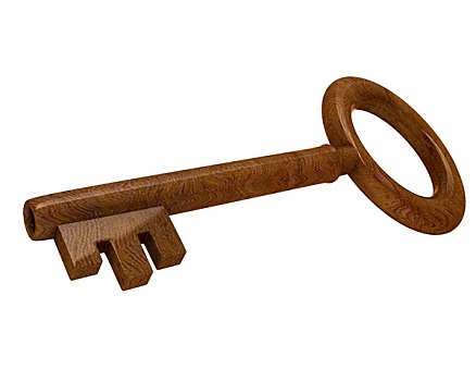 钥匙,木头