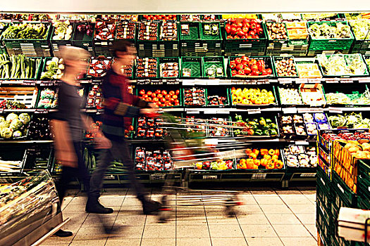 水果,蔬菜,局部,伴侣,买,食物,超市,德国,欧洲