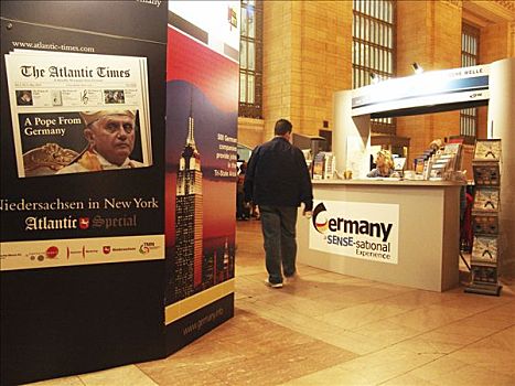 美国,纽约,德国,展示,大中央车站