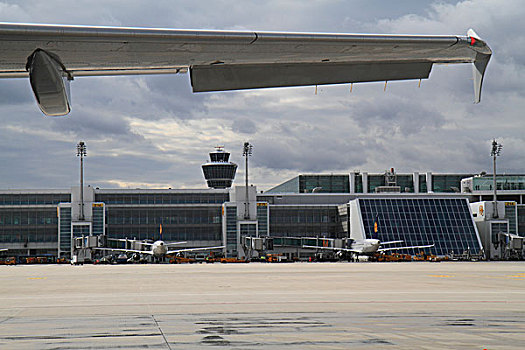 汉莎航空公司,慕尼黑机场,巴伐利亚,德国,欧洲