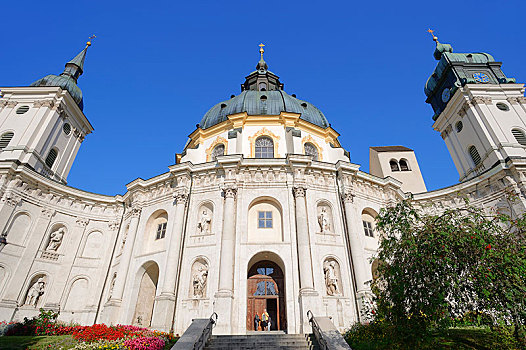 艾塔,教堂,本笃会修道院,上巴伐利亚,巴伐利亚,德国,欧洲