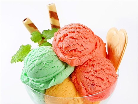 水果,果汁冻,冰淇淋
