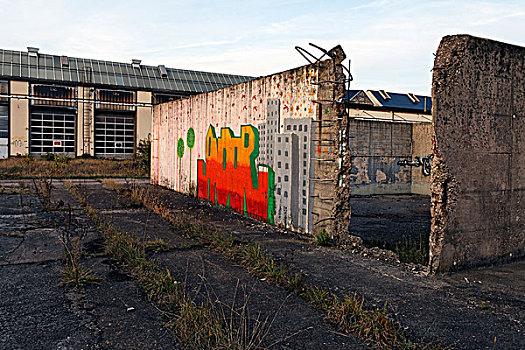 水泥,墙壁,间隙,修理,店,德国,铁路,2003年,北莱茵威斯特伐利亚,欧洲
