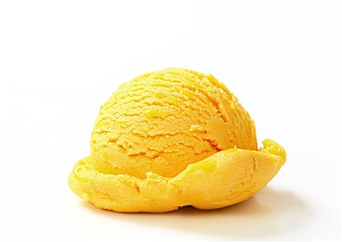 舀具,黄色,冰淇淋,白色背景,背景