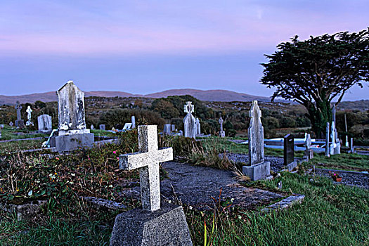 墓石,凯瑞郡,爱尔兰,欧洲