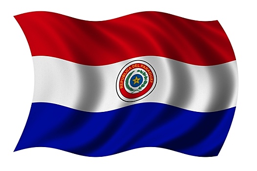 旗帜,巴拉圭,摆动,风,裁剪,小路