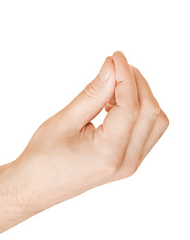 纸袋,红色,把手手,扩音器,握着