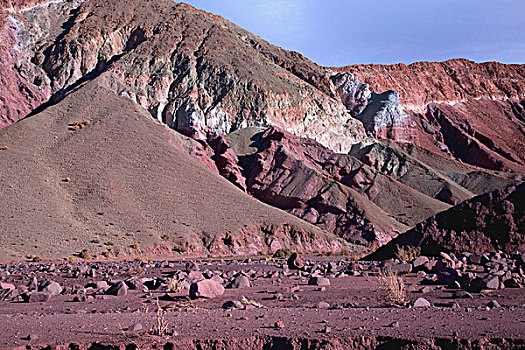 特写,岩石构造,山,彩虹谷,户外,佩特罗,阿塔卡马沙漠,智利