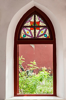 北京西,天主教堂,窗户