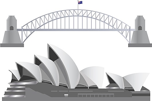 悉尼,澳大利亚,天际线,地标建筑