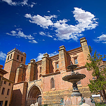 特鲁埃尔,教堂,世纪,喷泉,西班牙