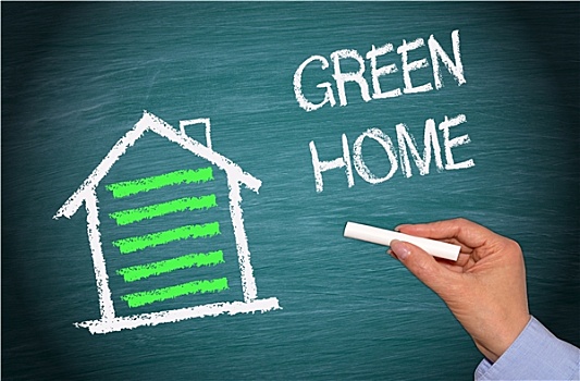 绿色,家,能量,效率