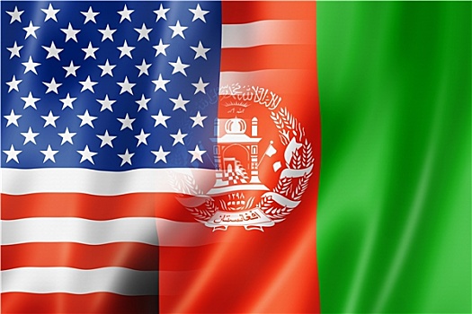 美国,阿富汗,旗帜