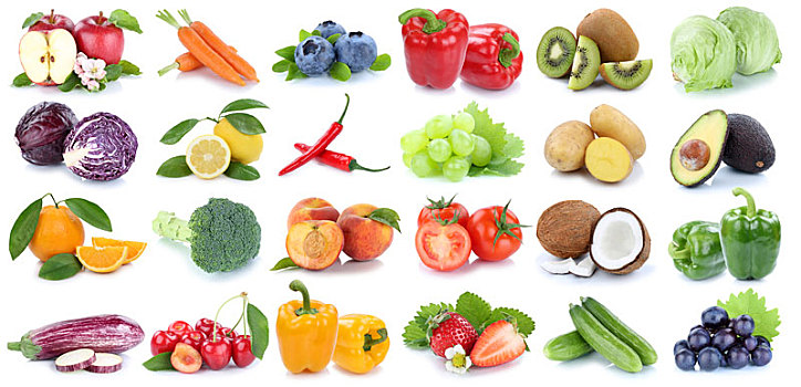果蔬,水果,苹果,橙色,西红柿,沙拉,葡萄,新鲜,抽象拼贴画,抠像,隔绝