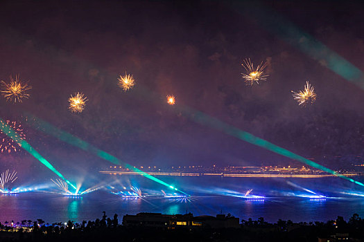 珠海市庆祝建国70周年烟花汇演