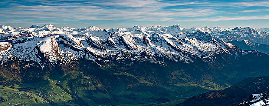 山,雪,瑞士,欧洲