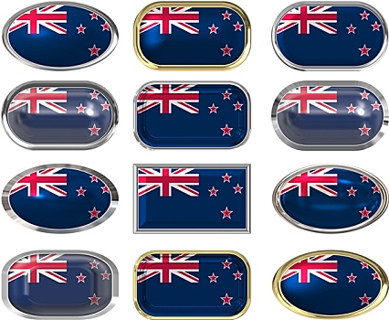 扣,旗帜,新西兰
