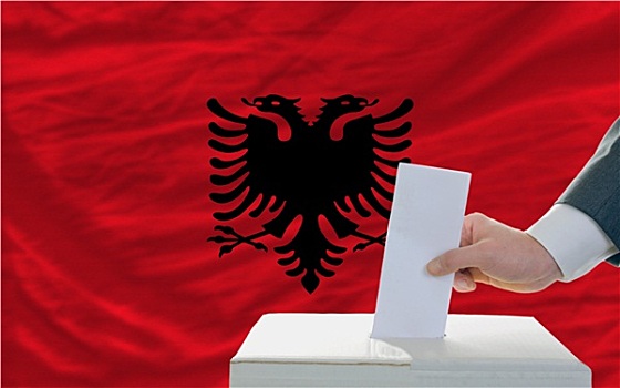 男人,投票,选举,阿尔巴尼亚