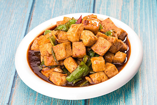 中式家常菜红烧豆腐