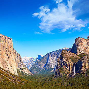 优胜美地,船长峰,半圆顶,加利福尼亚,国家公园,美国
